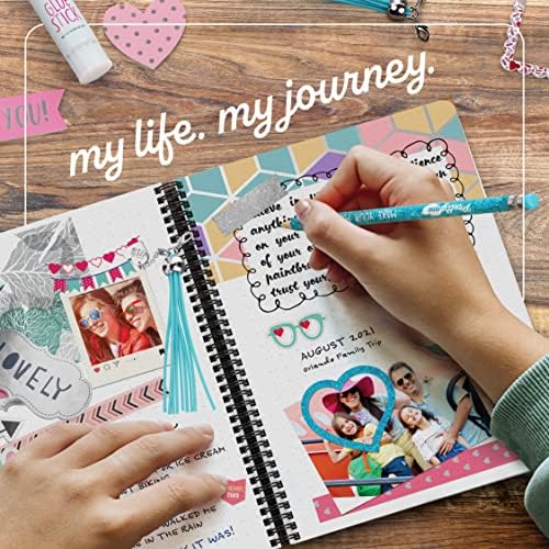 DIY Journal Kit for Girls - Gift for 8-14 Year Old Girl - Crafts for Teen | Cool Birthday Gifts Ideas for Teens - Fun, Cute Art & Crafts Kits for Tween Teenage Kids- Scrapbook & Diary Supplies Toy Set