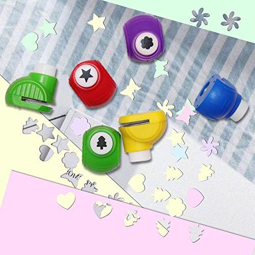 Set of 112, DIY Craft Supplies Set, findTop Craft Punch, Creative Scissors and Origami Paper Double Sided Color for Crafts, Scrapbooking, DIY Photo & Art Projects