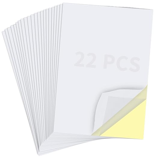 22 Sheets Clear Double Sided Adhesive Tape Sheets for Craft, DIY Art | Sticky Tumbler Tape Wide Large Double Sided Tape Sheets for Home Decorative Tape