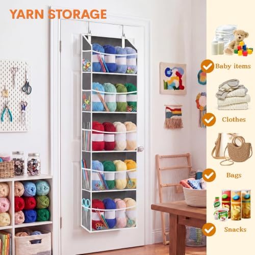 Ofiray-home 5Tiers Over Door Organizer, Weekly Clothes Organizer for Kids