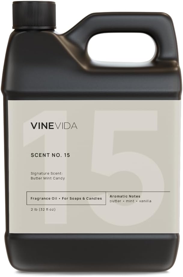 VINEVIDA [32oz] Butter Mint Candy Fragrance Oil for Candle & Soap Making - Made in USA - Natural Oil