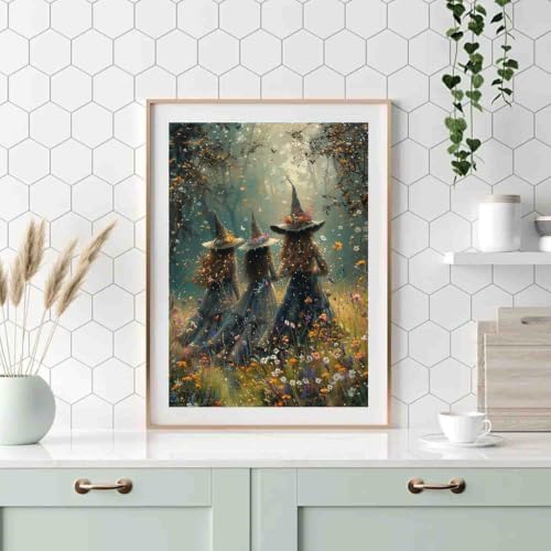 DYAIYYMQ Witch Paint by Numbers Kit for Adults Beginners 19.6X15.7 inch