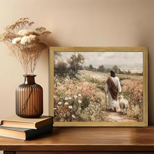 Jesus Paint by Numbers Kit for Adults Framed Canvas, Frameworkless