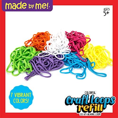Made By Me Weaving Loom Arts and Crafts Kit, Loops Refill