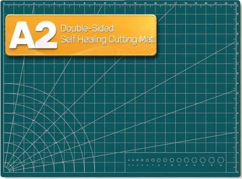 Self Healing Cutting Mat, 17" x 23", Double-Sided Rotary Cutting Mat for Sewing, Quilting, Scrapbooking & Craft, Large Craft Cutting Board for Hobby Use(A2)