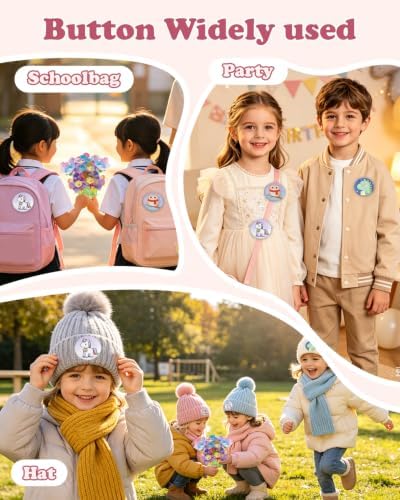 DIY Fabric Flower Making Kit, 2-in-1 Flower & Badge Maker for Kids 4-8