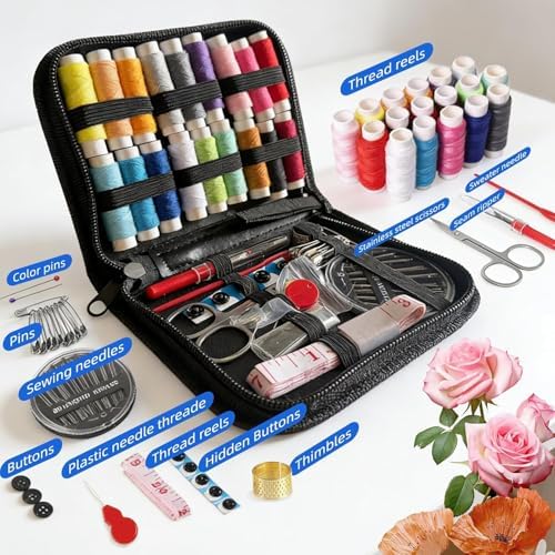 Nyrvexa 2026 New Embroidery Stitch Book Kit,Portable All Scenario Embroidery Stitch Book,Comes with a Complete Toolkit and Instructional Tutorial, Gift for Beginners， Craft Lovers (1 PCS)