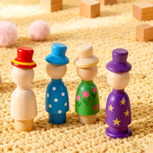 Drawing Mannequin,Mini Posable Wooden Figurines Dummy,Art Drawing Figure Model Dolls for Home Office Desk Décor Sketching Painting,Body Action Figure Artists Gifts,8-Pack