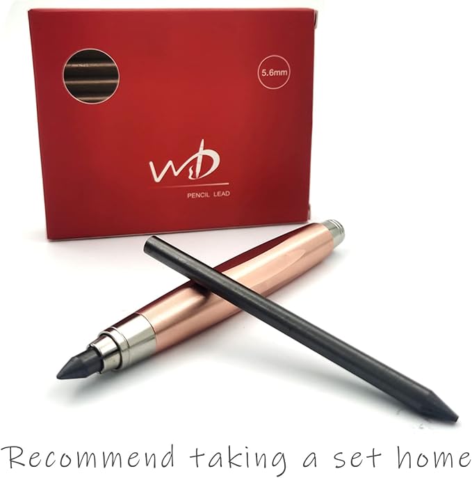WSD Mechanical Pencil Lead 5.6mm x 86mm Leads 2B (12 pcs)