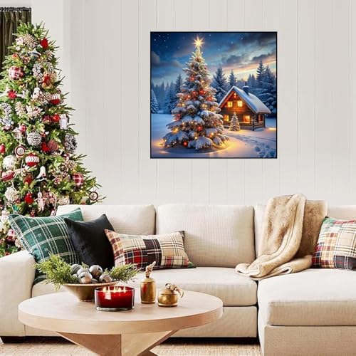 Xylogist Christmas Tree Diamond Art Kits for Adults 12x12Inch