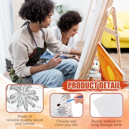 Sherr 140 Pcs 20 Set Pre Drawn Canvas Painting Kit, Sunsets