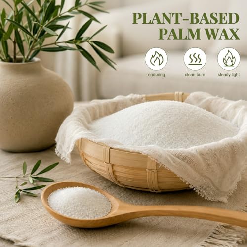KEARLGMBH Candle Sand with Wick, 1.1IB Sage Scented Candle Pearled Wax, Candle Making Kit, Refillable Candle Sand kit for Home Decor Outdoor Wedding Centerpiece