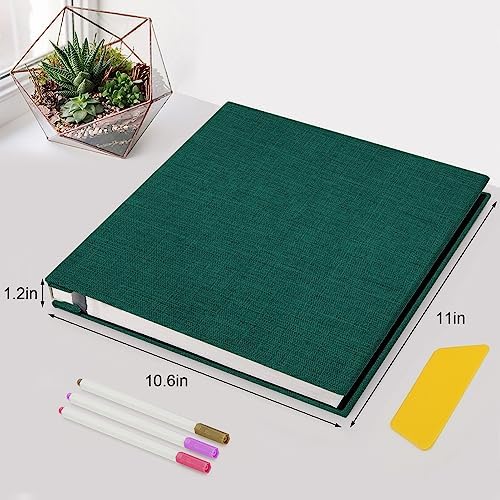 Zesthouse Photo Album Self Adhesive Pages, 60 Pages Magnetic Scrapbook Albums with Sticky Page, Photos Album Holds 8x10 & 5X7 & 4x6 & 6x8 & 3x5, Large Picture Book Ideal Gift for Family Wedding Baby