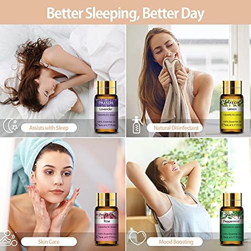 PHATOIL Essential Oils Gift Set, Aromatherapy Oil for Diffuser, Skin Care