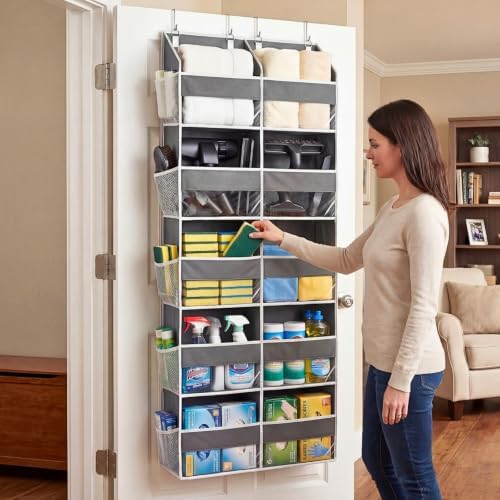 Ofiray-home 5-Tier Over Door Organizer, 10-Compartment Wide Storage Rack