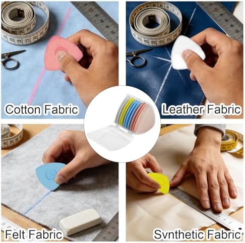 Tailors Chalk Sewing Tailor's Fabric Marker Chalk for Quilting,Sewing Supplies Accessories (10Pcs)