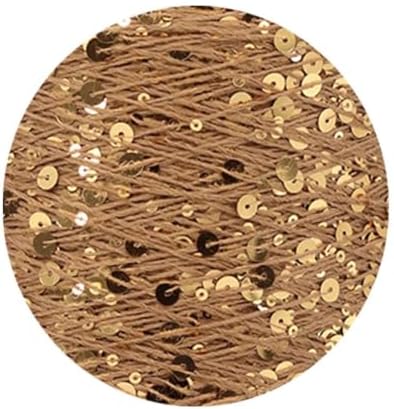 ECYC Ltd 153 Yards Cotton Sequin Yarn, Sparkle Sequin Thread for Knitting & Crocheting, DIY Craft Projects