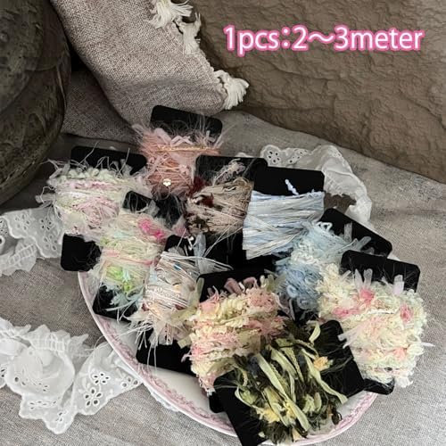 [Grab Bag] 20 Pcs /2～3 Yard Artisanal Style Fancy Yarn Original Blended