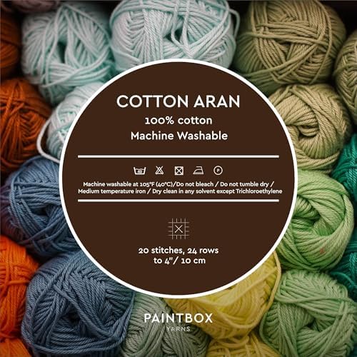 Paintbox Yarns 100% Cotton Aran Yarn 1.76oz / 50g, 93yds / 85m