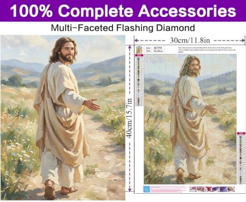 Diamond Art Kits for Adults, Jesus Diamond Art Painting Kits for Adults