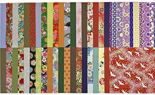 Yuzen Washi Paper 15x15cm Japanese Chiyogami Origami 80 Sheets Assortment