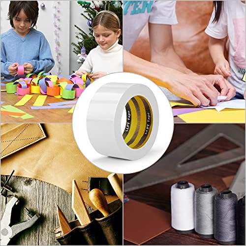 LLPT Double Sided Tape 2" x 50 Ft, White, 1 Pack