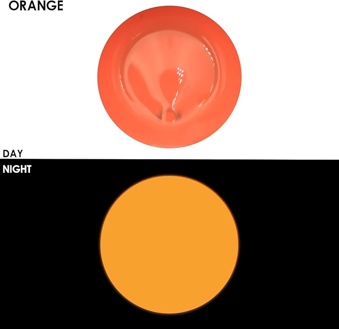 Artecho Fluorescent Orange Acrylic Paint 120ml /4.05oz Tube | Semi Glossy Finish, High Pigment Rich Color Craft Paint for Canvas, Fabric, Non-Toxic