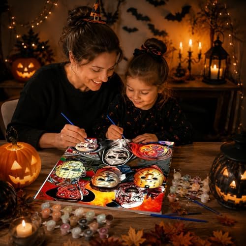 VIGEGU Horror Paint by Numbers Kit for Adults Beginner 12x16 Inch