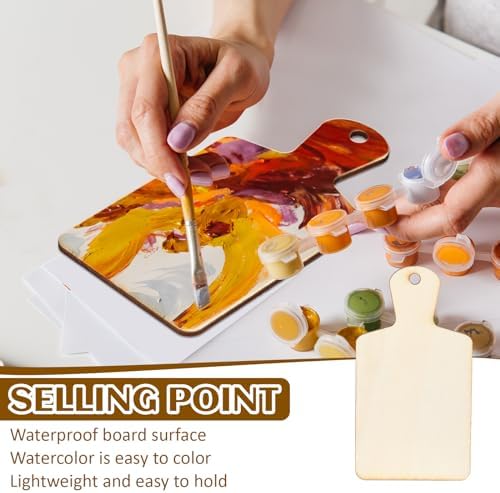 Suzile 36 Pcs Mini Wooden Cutting Board 5.1"x2.8" Unfinished Small Boards