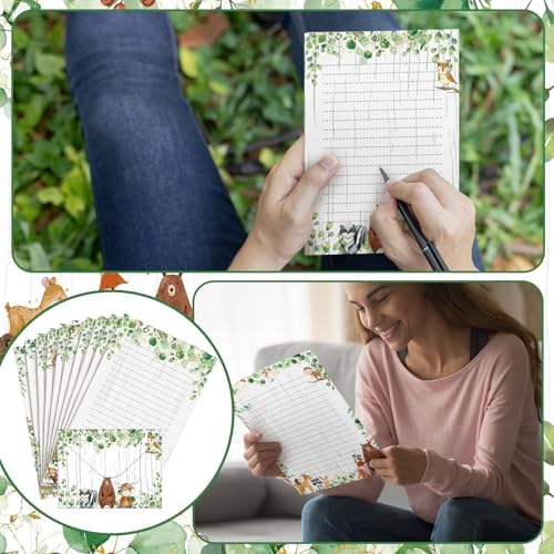 TaoBary 160 Pcs Woodland Animal Stationery Paper and Envelopes Set