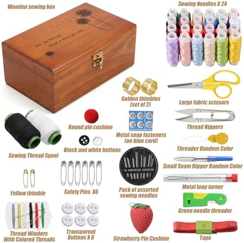 MySHUCE 196 Pcs Basic Sewing Kit Sewing Accessories and Supplies