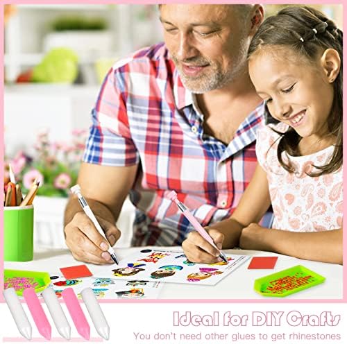 ZYNERY 12 PCS Diamond Painting Wax, Diamond Art Wax Refills Pen Replacement Glue Clay Accessories, Replacement Tips for Art Pens Refillable DIY Craft Dotz Accessories