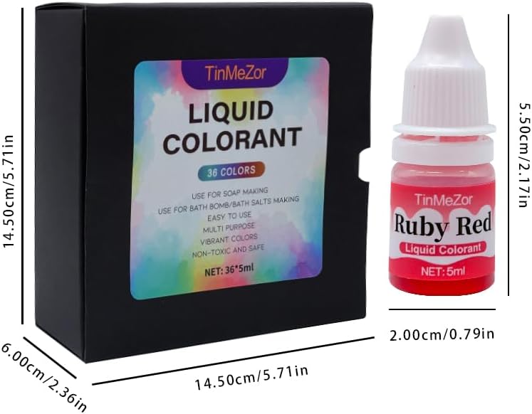 Soap Dye - Food Grade 36 Color,Liquid Kit for Soap Making