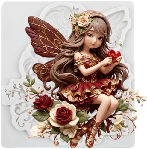 Flower Fairy Polymer Clay Molds Butterfly Fairy Silicone Mold