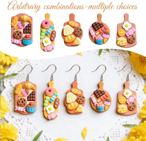 ORIGACH 13 PCS Mini Desserts and Cutting Boards Polymer Clay Cutters