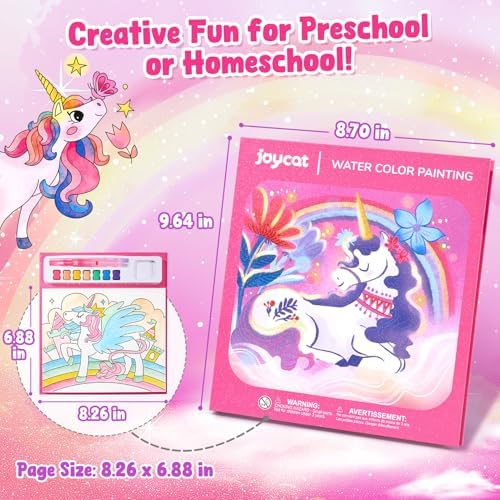 JoyCat Paint with Water Coloring Books for Toddlers (Magical Pony)