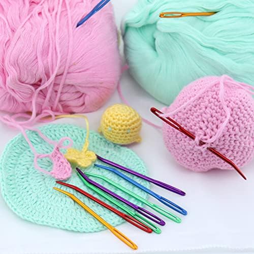 Mygeromon Yarn Needles Large Eye Aluminum for Sewing Darning Crochet