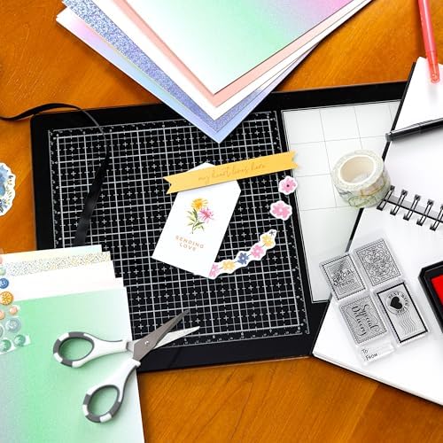 Shimmer Cardstock Paper 8.5 x 11- Assorted Glitter, Metallic, and Pearl Sheets for Crafts, Scrapbooking, Card Making - 20 Pack, 85lb Heavyweight, 230 GSM, Enchanted