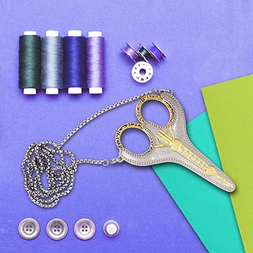 BIHRTC Stainless Steel Sharp Tip Sewing Snips Thread Cutter Safety Scissors