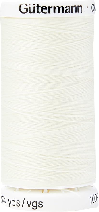 Gutermann Sew All Polyester Thread, 250Mtr, Ivory (0001)