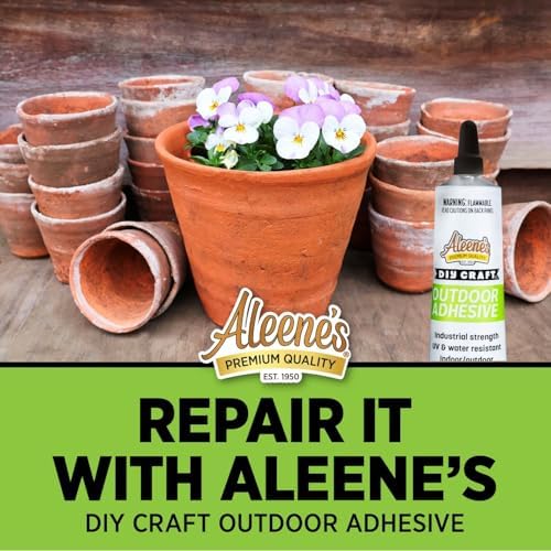 Aleene's DIY Craft Outdoor Adhesive, Heavy-Duty & Permanent, UV and Weather Resistant, 1.5 Oz