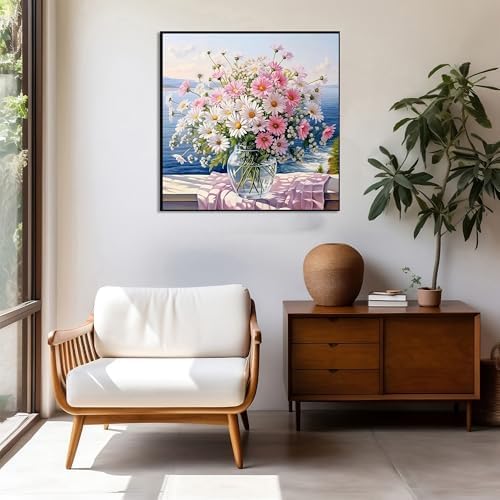 Flowers Diamond Art Kits for Adults,Diamond Painting Kits for Beginner