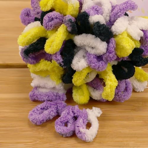 JubileeYarn Fun Finger Pride Loops Yarn - 100g/Skein Jumbo Polyester - Utada - 3 Skeins