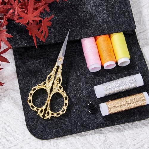 Embroidery Scissors,4.6" Sharp Tip with Premium Leather Sheath