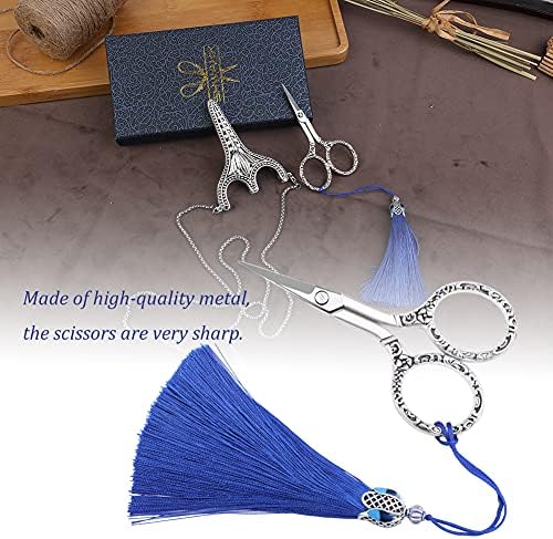 SHWAKK Embroidery Scissors, Stainless Steel Sharp Tip Retro Scissors