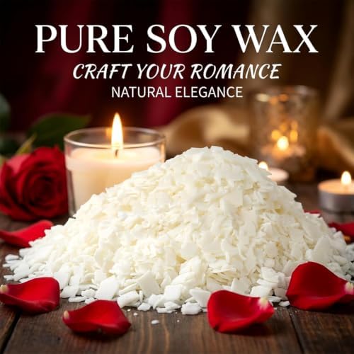 Sukh 15oz Natural Soy Wax for Candle Making - 430g Pure Soy Wax Flakes