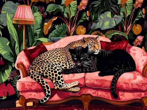 Black Panther Paint by Numbers Kits for Adults Beginner 20 x 16 Inch