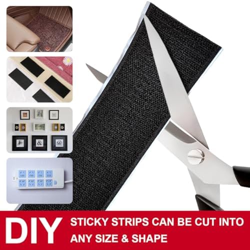 2 Inch x 33 Feet x 2 Rolls Hook and Loop Tape, Nylon Heavy Duty Hook and Loop Tape Strips, Excellent Grip, Interlocking Tape,for Sewing, Crafting,DIY,Wall Adhesive Strips