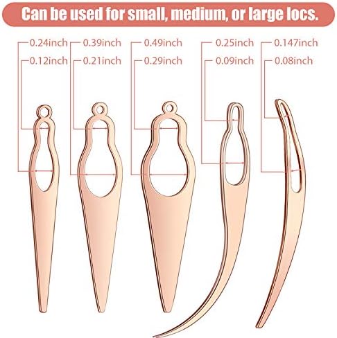 WILLBOND 5 Pcs Dreadlock Interlocking Tool Set for Locs with Case