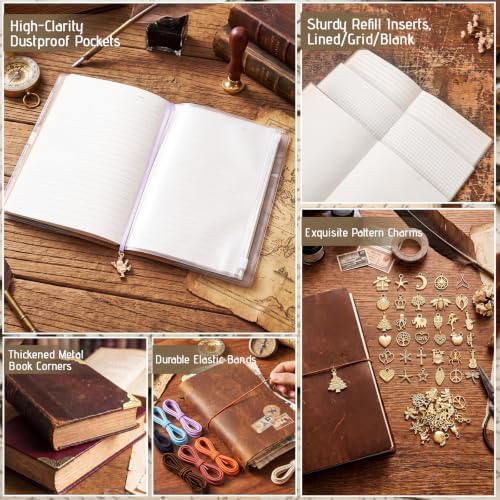 Cunno Notebook Accessory DIY Kit for Travelers Journal Leather Notepad